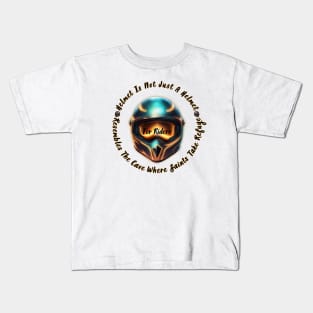 Helmet is not Just A Helmet For Riders Resembles The Cave Where Saints Take Refuge 9 Kids T-Shirt
